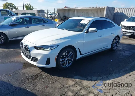 2022 BMW 430I Gran Coupe z USA, uszkodzony, nr VIN WBA63AV02NFM01762